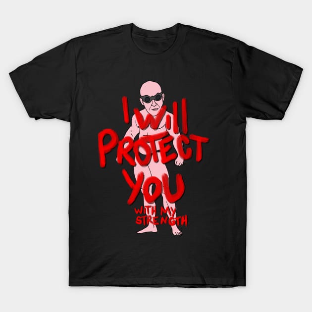 the great protector. T-Shirt by Ned Logman Lumber Mills